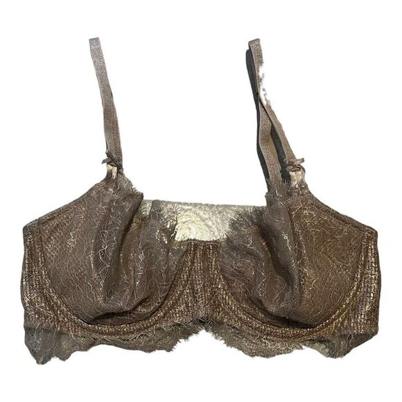 Victorias Secret Womens Dream Angels Non Padded Underwire Push Up Bra Bronze 32D - Picture 1 of 7